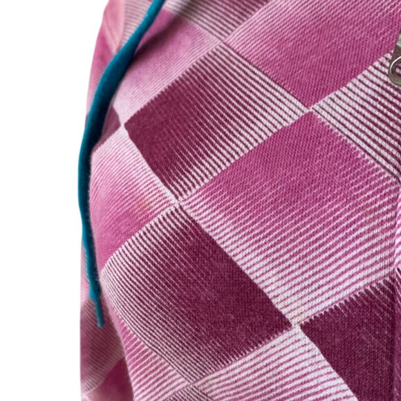 ROXY - Pink / Aqua - Long Sleeve Full Zip Hoody - XL (fit Med adult) - Picture 10 of 11